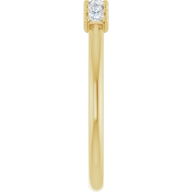 14K Yellow 1/10 CTW Natural Diamond Anniversary Band