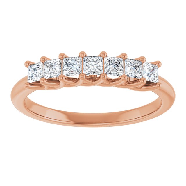 14K Yellow Gold, 1/10 CTW Natural Diamond Anniversary Band - Elegant Design