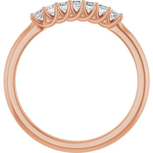 14K Yellow Gold 1/10 CTW Natural Diamond Anniversary Band - Elegant Design