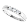 Elegant 14K White Gold .06 CTW Diamond Anniversary Ring