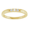 14K White .06 CTW Natural Diamond Anniversary Band