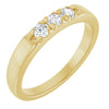 14K White .06 CTW Natural Diamond Anniversary Band