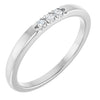 Elegant 14K White Gold .06 CTW Diamond Anniversary Ring