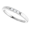 Elegant 14K White Gold .06 CTW Diamond Anniversary Ring