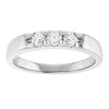 14K White .06 CTW Natural Diamond Anniversary Band