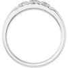 14K White .06 CTW Natural Diamond Anniversary Band