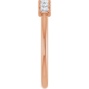 14K Yellow Gold 1/10 CTW Natural Diamond Anniversary Band - Elegant Design