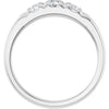 14K White .06 CTW Natural Diamond Anniversary Band