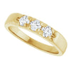 14K White .06 CTW Natural Diamond Anniversary Band