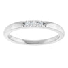 Elegant 14K White Gold .06 CTW Diamond Anniversary Ring