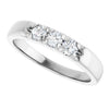 Elegant 14K White Gold .06 CTW Diamond Anniversary Ring