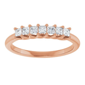 14K Yellow Gold 1/10 CTW Natural Diamond Anniversary Band - Elegant Design