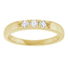 14K White .06 CTW Natural Diamond Anniversary Band