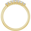 14K Yellow Gold, 1/10 CTW Natural Diamond Anniversary Band - Elegant Design