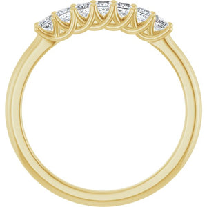 14K Yellow Gold 1/10 CTW Natural Diamond Anniversary Band - Elegant Design