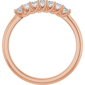 14K Yellow Gold 1/10 CTW Natural Diamond Anniversary Band - Elegant Design
