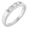 Elegant 14K White Gold .06 CTW Diamond Anniversary Ring