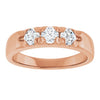 14K White .06 CTW Natural Diamond Anniversary Band