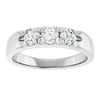 Elegant 14K White Gold .06 CTW Diamond Anniversary Ring