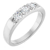 14K White .06 CTW Natural Diamond Anniversary Band