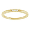 14K White .06 CTW Natural Diamond Anniversary Band