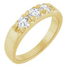 14K White .06 CTW Natural Diamond Anniversary Band