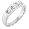 Elegant 14K White Gold .06 CTW Diamond Anniversary Ring