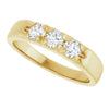 14K White .06 CTW Natural Diamond Anniversary Band