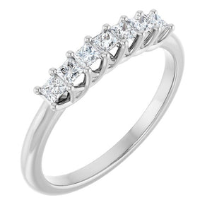 14K Yellow Gold 1/10 CTW Natural Diamond Anniversary Band - Elegant Design