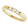 14K White .06 CTW Natural Diamond Anniversary Band