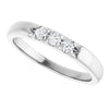 14K White .06 CTW Natural Diamond Anniversary Band