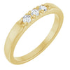 14K White .06 CTW Natural Diamond Anniversary Band