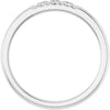 14K White .06 CTW Natural Diamond Anniversary Band