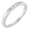 Elegant 14K White Gold .06 CTW Diamond Anniversary Ring