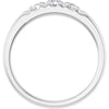 14K White .06 CTW Natural Diamond Anniversary Band