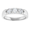 14K White .06 CTW Natural Diamond Anniversary Band