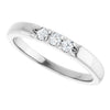 Elegant 14K White Gold .06 CTW Diamond Anniversary Ring