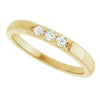 14K White .06 CTW Natural Diamond Anniversary Band