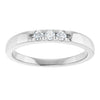 Elegant 14K White Gold .06 CTW Diamond Anniversary Ring