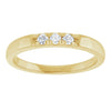 14K White .06 CTW Natural Diamond Anniversary Band