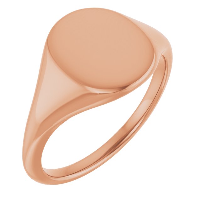 14K Gold Signet Ring