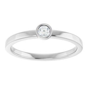 1/10 Ct Natural Diamond Ring
