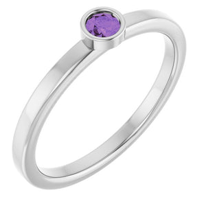 14K Gold, Silver & Platinum Natural Alexandrite Ring - Options Available