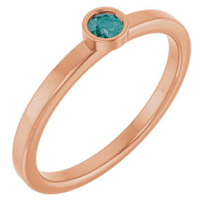 14K Gold Natural Mozambique Garnet Ring