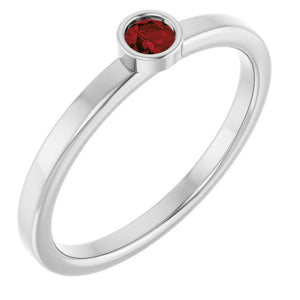 14K Gold Natural Mozambique Garnet Ring
