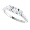 14K White Gold Diamond Anniversary Band – 5/8 CTW Natural Diamonds