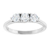 14K White Gold Diamond Anniversary Band – 5/8 CTW Natural Diamonds