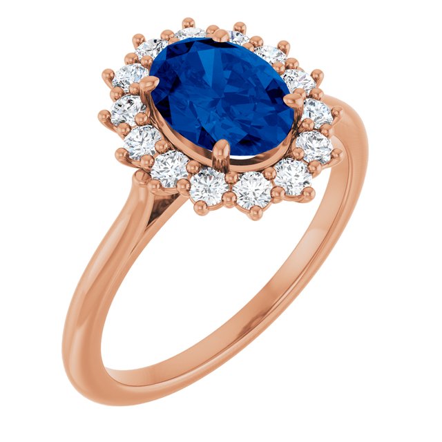 14K Gold Natural Pink Morganite And Natural Diamond Halo-Style Ring - Options Available