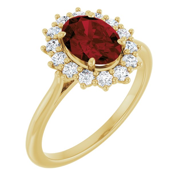 14K Gold Natural Pink Morganite And Natural Diamond Halo-Style Ring - Options Available