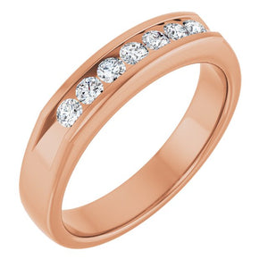 14K White Gold Natural Diamond Ring – Classic Elegance 3/8 CTW